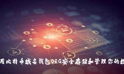 如何利用比特币域名钱包ORG安全存储和管理你的数字资产